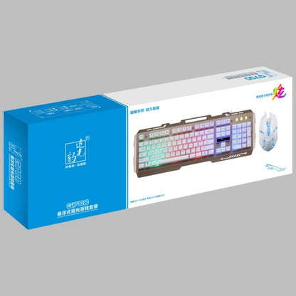 Chasing Leopard G700 USB RGB Backlight Wired Optical Gaming Mouse and Keyboard Set, Keyboard Cable Length: 1.35m, Mouse Cable Length: 1.3m(White) - Wired Keyboard by Chasing Leopard | Online Shopping UK | buy2fix
