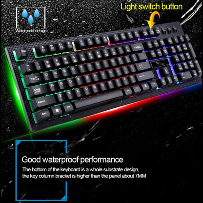 ZGB G20 104 Keys USB Wired Mechanical Feel Glowing Computer Keyboard Gaming Keyboard(Black) - Wired Keyboard by buy2fix | Online Shopping UK | buy2fix