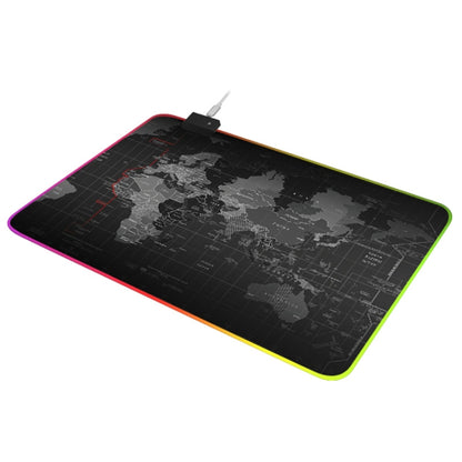 Computer World Map Pattern Illuminated Mouse Pad, Size: 35 x 25 x 0.4cm - Mouse Pads by buy2fix | Online Shopping UK | buy2fix
