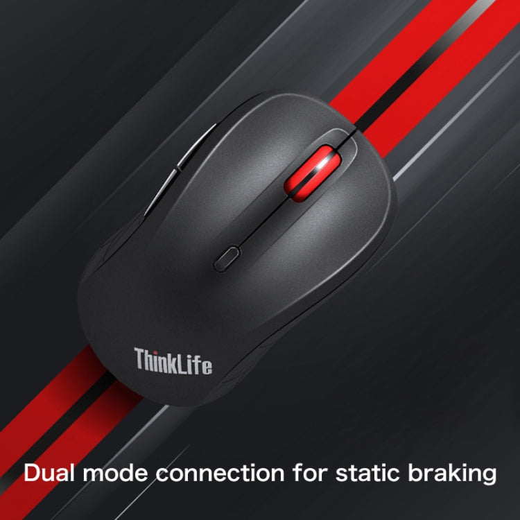 Lenovo ThinkLife Dual Mode Mute Wireless Bluetooth Mouse (Black) - Wireless Mice by Lenovo | Online Shopping UK | buy2fix