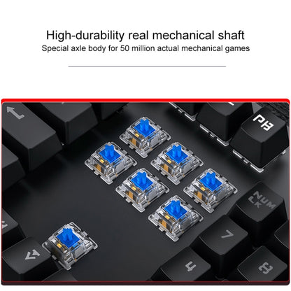 YINDIAO Electroplating Punk Mixed Light USB Mechanical Gaming Wired Keyboard, Tea Shaft (Black) -  by YINDIAO | Online Shopping UK | buy2fix