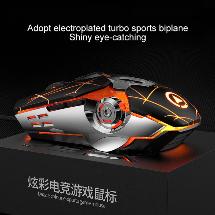 YINDIAO 3200DPI 4-modes Adjustable 7-keys RGB Light Wired Gaming Mechanical Mouse, Style: Silent Version(Black) - Wired Mice by YINDIAO | Online Shopping UK | buy2fix