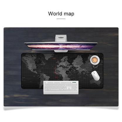 YINDIAO Large Rubber Mouse Pad Anti-skid Gaming Office Desk Pad Keyboard Mat, Size: 800x300mm (World Map) - Computer & Networking by YINDIAO | Online Shopping UK | buy2fix