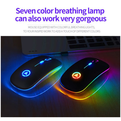 YINDIAO A2 BT3.0 + BT5.0 + 2.4GHz 1600DPI 3-modes Adjustable RGB Light Wireless Silent Bluetooth Mouse (Rose Gold) - Computer & Networking by YINDIAO | Online Shopping UK | buy2fix