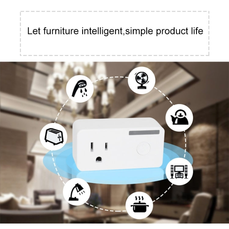 10A WiFi 2.4GHz APP Remote Control Timing Smart Socket Works with Alexa & Google Home, AC 110-250V, US Plug - Consumer Electronics by buy2fix | Online Shopping UK | buy2fix