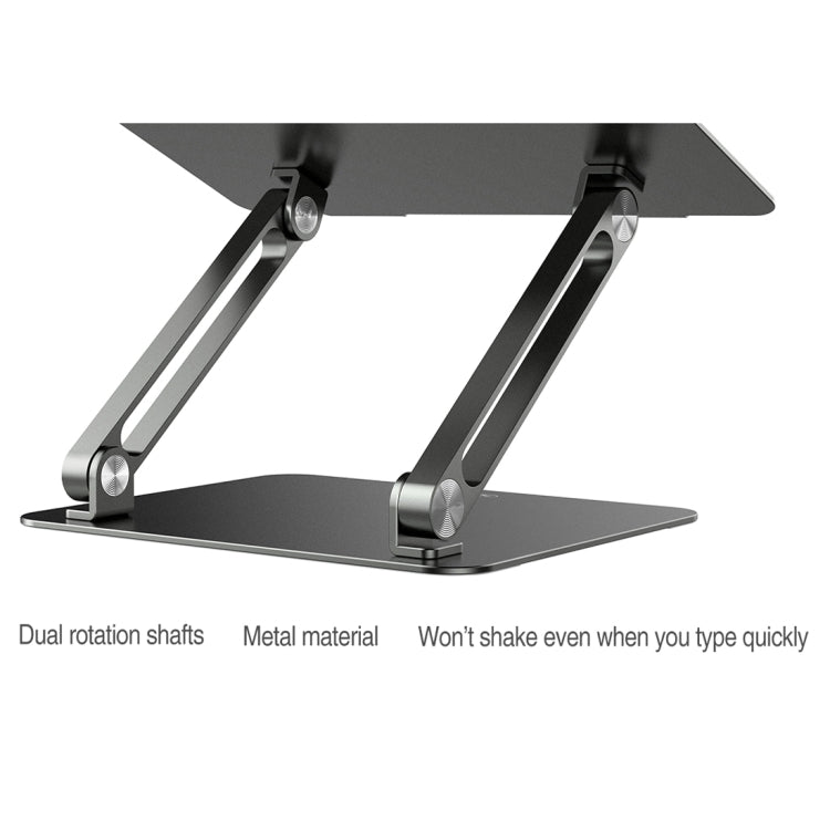 NILLKIN ProDesk Adjustable Aluminum Alloy Laptop Notebook Stand Holder (Silver) - MacBook Holder by NILLKIN | Online Shopping UK | buy2fix