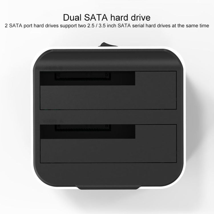 Blueendless 2.5 / 3.5 inch SATA USB 3.0 2 Bay Hard Drive Dock (UK Plug) - HDD Enclosure by Blueendless | Online Shopping UK | buy2fix