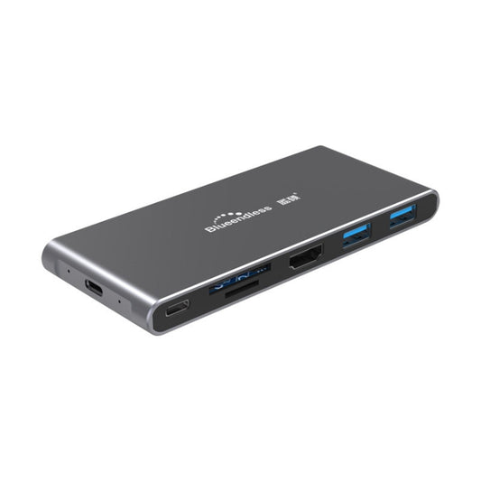 Blueendless 6 In 1 Multi-function Type-C / USB-C HUB Expansion Dock M.2 NGFF Solid State Drive - USB HUB by Blueendless | Online Shopping UK | buy2fix