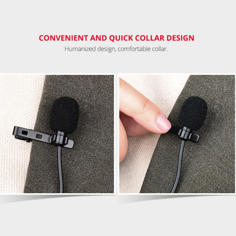 YELANGU YLG9926B MY2 Mini Lavalier Microphone for Mobile Phones / Tablets /  Digital Cameras (Black) - Camera Microphone by YELANGU | Online Shopping UK | buy2fix