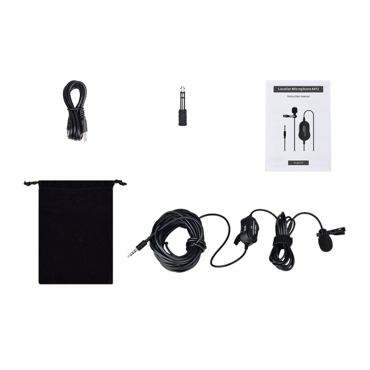 YELANGU YLG9926B MY2 Mini Lavalier Microphone for Mobile Phones / Tablets /  Digital Cameras (Black) - Camera Microphone by YELANGU | Online Shopping UK | buy2fix