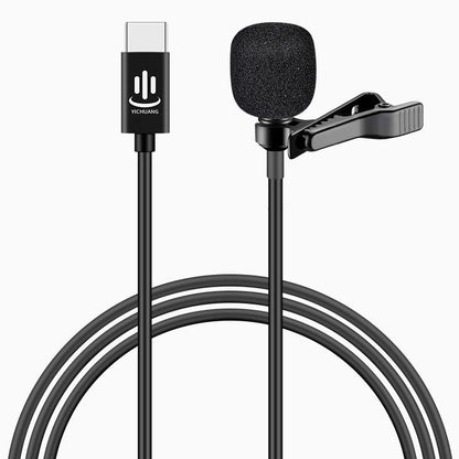 YICHUANG YC-LM10 USB-C / Type-C Intelligent Noise Reduction Condenser Lavalier Microphone, Cable Length: 1.5m - Consumer Electronics by YICHUANG | Online Shopping UK | buy2fix