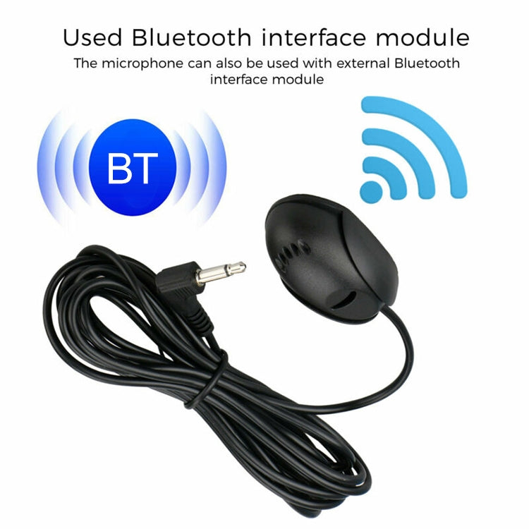 ZJ010MR Mono 2.5mm Angle Head Plug Car Navigation GPS Speaker External Paste Bluetooth Microphone, Length: 3m - Consumer Electronics by buy2fix | Online Shopping UK | buy2fix