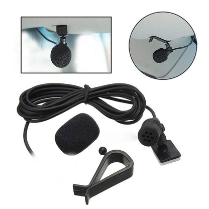 ZJ015MR Mono 2.5mm Straight Plug Car Navigation DVD External Paste Microphone, Length: 3m - Consumer Electronics by buy2fix | Online Shopping UK | buy2fix