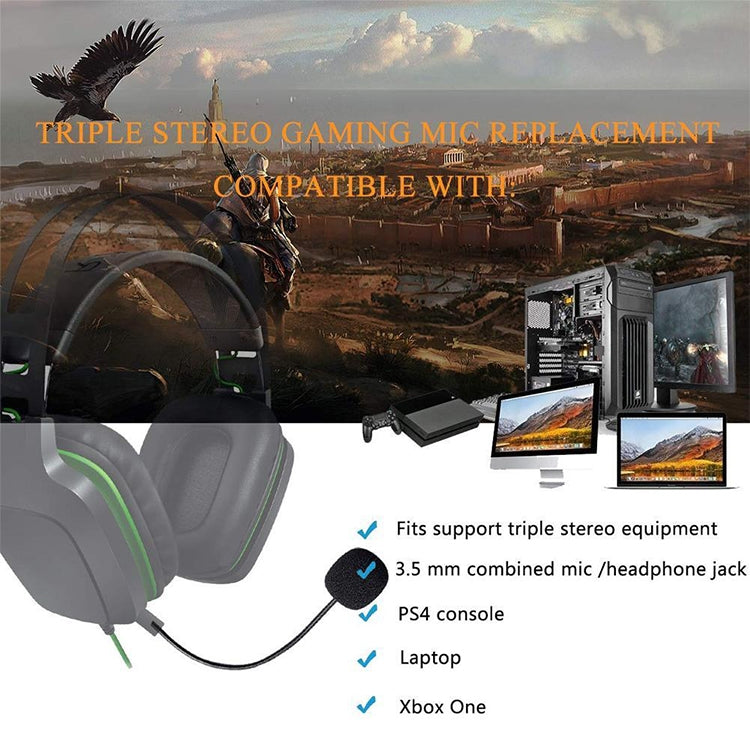 ZJ033MR-03 19cm Mono 3.5mm Straight Plug Gaming Headset Sound Card Live Microphone - Consumer Electronics by buy2fix | Online Shopping UK | buy2fix