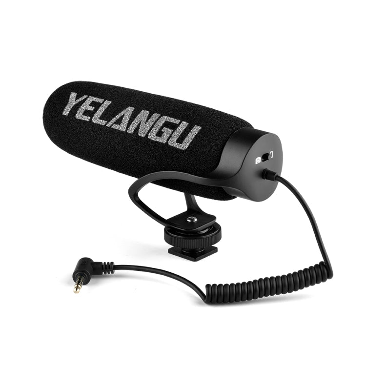 YELANGU MIC08 Video Shotgun Microphone with 3.5mm Audio Cable for DSLR & DV Camcorder(Black) - Camera Microphone by YELANGU | Online Shopping UK | buy2fix