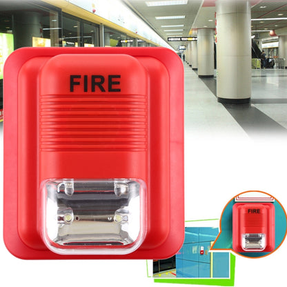 Sound-light Fire Alarm Warning Strobe Horn Alert Safety System Sensor - Security by buy2fix | Online Shopping UK | buy2fix