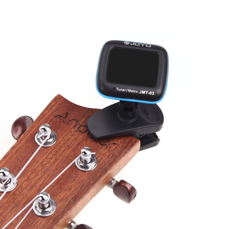 JOYO JMT-03 Portable Clip-on Guitar Tuner Metronome Supports MIC and CLIP Tuning Mode 2-in-1 360-Degree Rotating for Guitar Violin Ukulele (Black) - Stringed Instruments by JOYO | Online Shopping UK | buy2fix