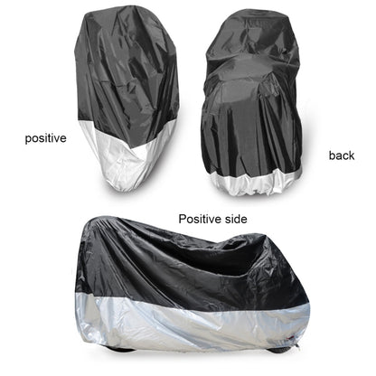 210D Oxford Cloth Motorcycle Electric Car Rainproof Dust-proof Cover, Size: XL (Black Silver) - Raincoat by buy2fix | Online Shopping UK | buy2fix