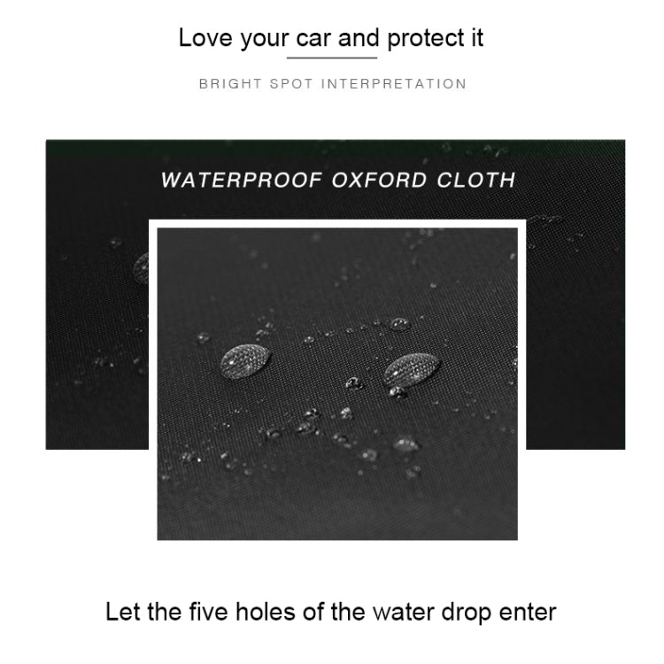 210D Oxford Cloth Motorcycle Electric Car Rainproof Dust-proof Cover, Size: L (Black Silver) - Raincoat by buy2fix | Online Shopping UK | buy2fix