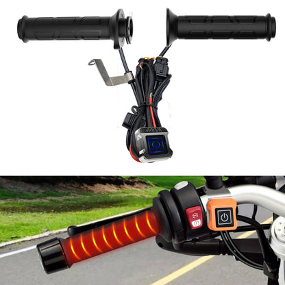 WUPP ZH-983C1 Motorcycle Modified Intelligent Electric Heating Hand Cover Heated Grip Handlebar with Three Gear Temperature Control(Black) - Grips by WUPP | Online Shopping UK | buy2fix