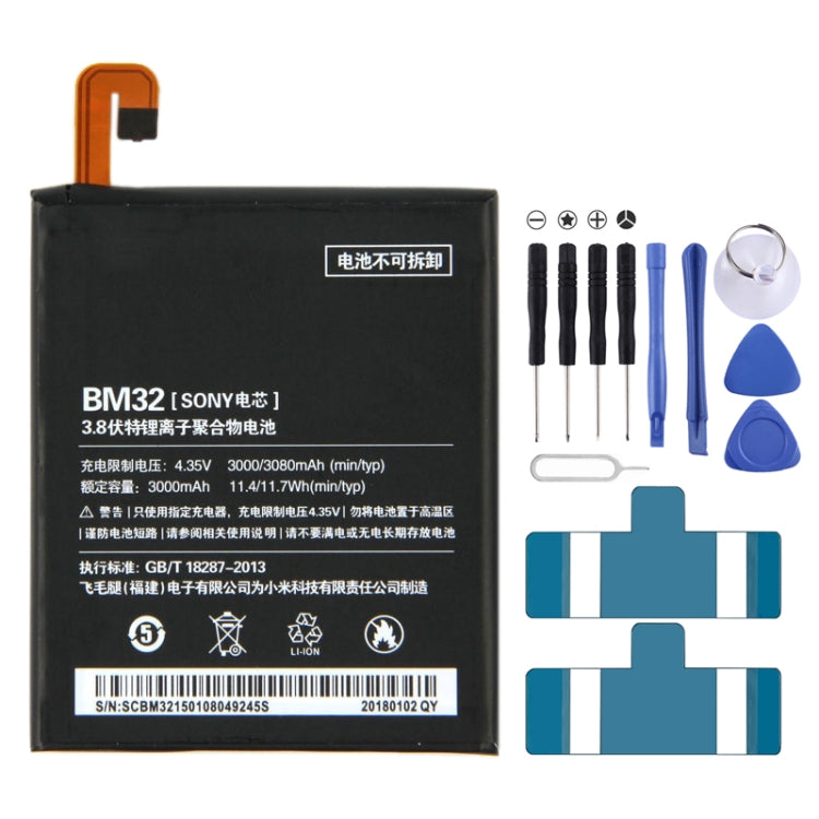 BM32 3000mAh for Xiaomi Mi 4 Li-Polymer Battery - For Xiaomi by buy2fix | Online Shopping UK | buy2fix