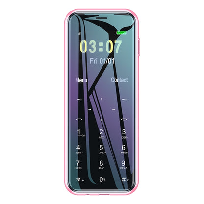 ULCOOL V8 Card Mobile Phone, 1000mAh Battery, 1.44 inch, MTK6261D, Support Bluetooth, FM, Magic Sound, GSM, Dual SIM (Pink) - Others by Ulcool | Online Shopping UK | buy2fix