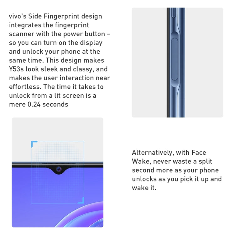 vivo Y53s 5G, 64MP Camera, 8GB+256GB, Dual Back Cameras, Side Fingerprint Identification, 5000mAh Battery, 6.58 inch Android 11.0 OriginOS 1.0 Qualcomm Snapdragon 480 Octa Core up to 2.0GHz, OTG, Network: 5G(Aurora) - vivo by vivo | Online Shopping UK | buy2fix