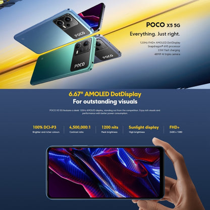 Xiaomi POCO X5 5G Global EU Version, 48MP Camera, 8GB+256GB - Xiaomi MI by Xiaomi | Online Shopping UK | buy2fix