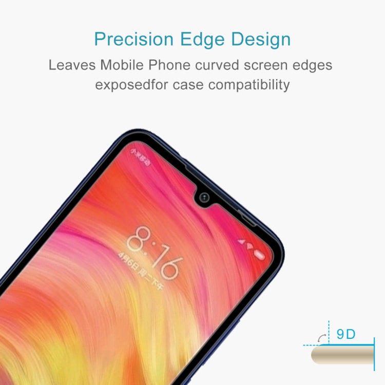 9H 9D Full Screen Tempered Glass Screen Protector for Xiaomi Redmi Note 7(Black) - Xiaomi Accessories by buy2fix | Online Shopping UK | buy2fix