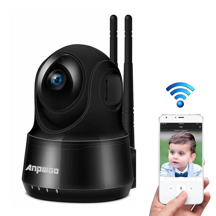 Anpwoo Guardian 2.0MP 1080P 1/3 inch CMOS HD WiFi IP Camera, Support Motion Detection / Night Vision(Black) - Security by Anpwoo | Online Shopping UK | buy2fix