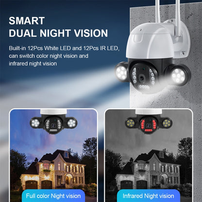 QX55 3.0 Million Pixels IP65 Waterproof 2.4G Wireless IP Camera, Support Motion Detection & Two-way Audio & Night Vision & TF Card, AU Plug - Security by buy2fix | Online Shopping UK | buy2fix