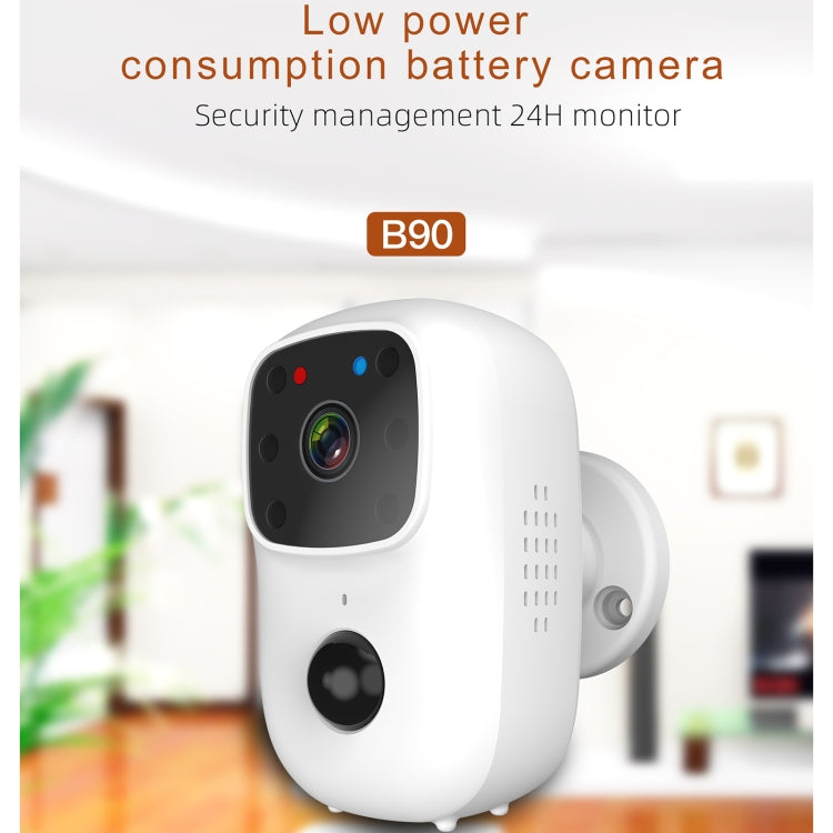 B90 Low-power Battery Surveillance Camera, Support Two-way Intercom, TF Card, PIR Human Body Induction - Security by buy2fix | Online Shopping UK | buy2fix