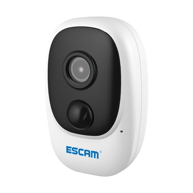 ESCAM G08 HD 1080P IP65 Waterproof PIR IP Camera with Solar Panel, Support TF Card / Night Vision / Two-way Audio (White) - Security by ESCAM | Online Shopping UK | buy2fix