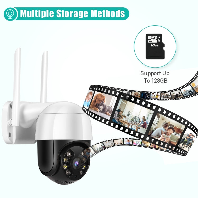 QX29 3.0MP HD WiFi IP Camera, Support Night Vision & Motion Detection & Two Way Audio & TF Card, US Plug - Security by buy2fix | Online Shopping UK | buy2fix