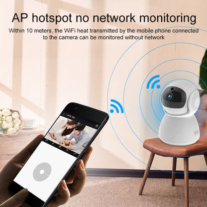 ZAS-5G01 1080P Home 5G WiFi Dual-band Panoramic Camera, Support IR Night Vision & TF Card Slot & AP Hot Spot & Designated Alarm Area, EU Plug - Security by buy2fix | Online Shopping UK | buy2fix