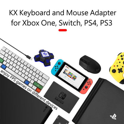 MKX401 For Switch / Xbox / PS4 / PS3 Gaming Controllor Gamepad Keyboard Mouse Adapter Converter - Converter & Adapter by buy2fix | Online Shopping UK | buy2fix