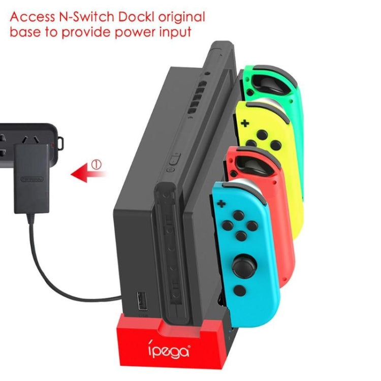 iPega PG-9186 Game Controller Charger Charging Dock Stand Station Holder with Indicator for Nintendo Switch Joy-Con - Toys & Hobbies by ipega | Online Shopping UK | buy2fix