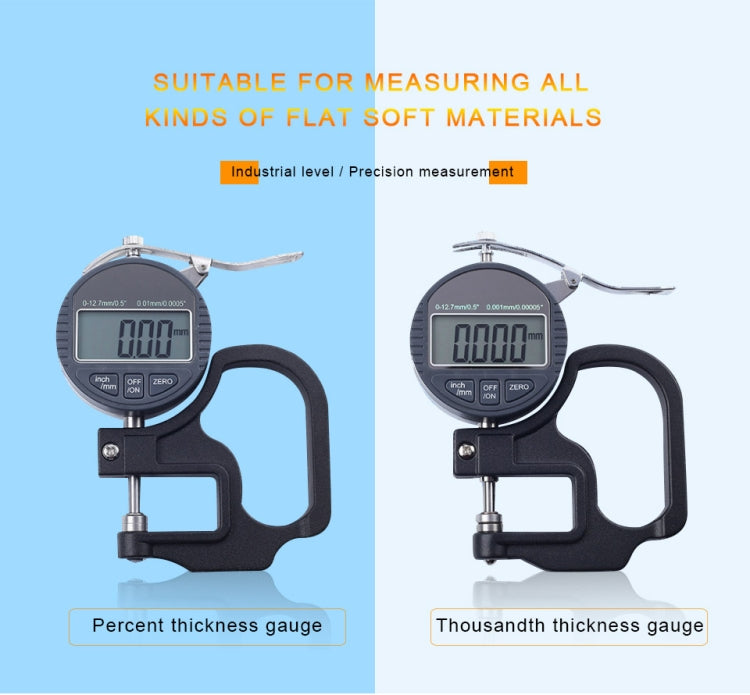 0-25mm Range 30mm Probe Digital Display Micrometer Thickness Gauge - Consumer Electronics by buy2fix | Online Shopping UK | buy2fix