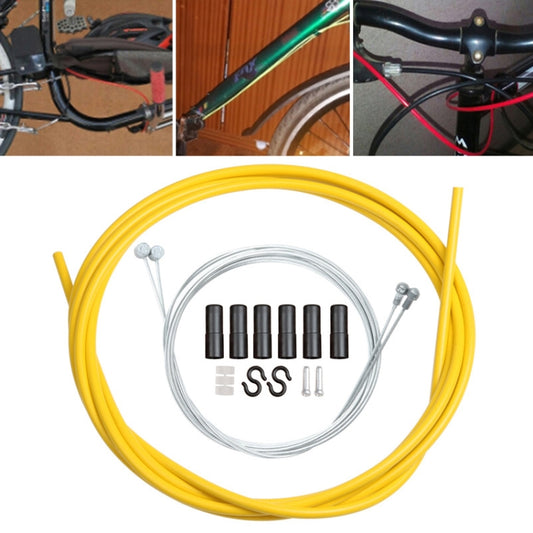 Universal Bicycle Brake Cable Tube Set(Yellow) - Outdoor & Sports by buy2fix | Online Shopping UK | buy2fix