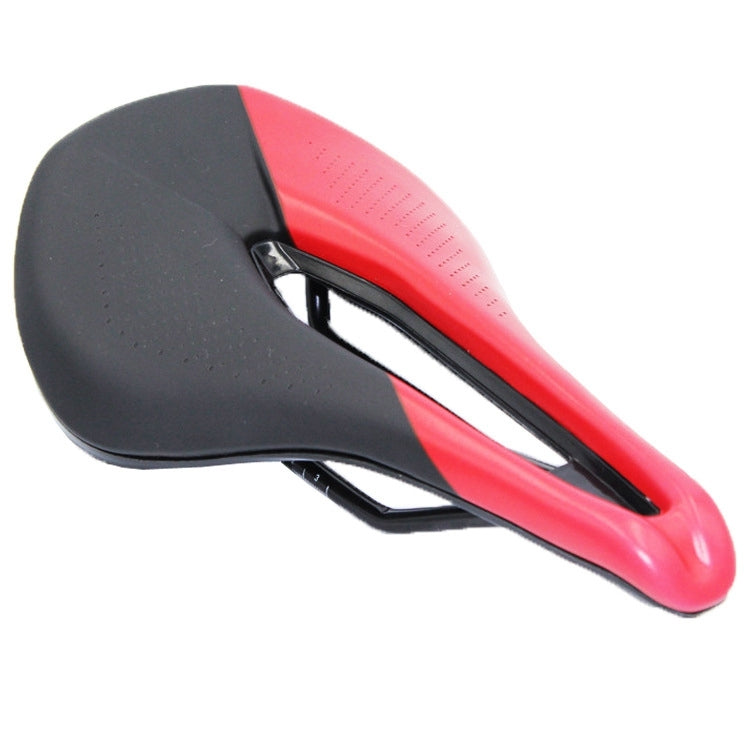 BIKERSAY SZ001 Bicycle PU Leather Saddle Seat (Black Red) - Outdoor & Sports by BIKERSAY | Online Shopping UK | buy2fix