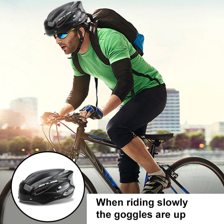 GUB K80 Plus Bike Helmet With Visor And Goggles(Titanium Color) - Protective Helmet & Masks by GUB | Online Shopping UK | buy2fix