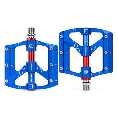 PROMEND PD-M88 1 Pair Mountain Bicycle Aluminum Alloy 3-Bearings Pedals (Blue) - Outdoor & Sports by PROMEND | Online Shopping UK | buy2fix
