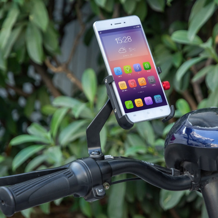 PROMEND SJJ-275E Bicycle Aluminum Alloy Phone Holder for Handlebar (Titanium Color) - Outdoor & Sports by PROMEND | Online Shopping UK | buy2fix