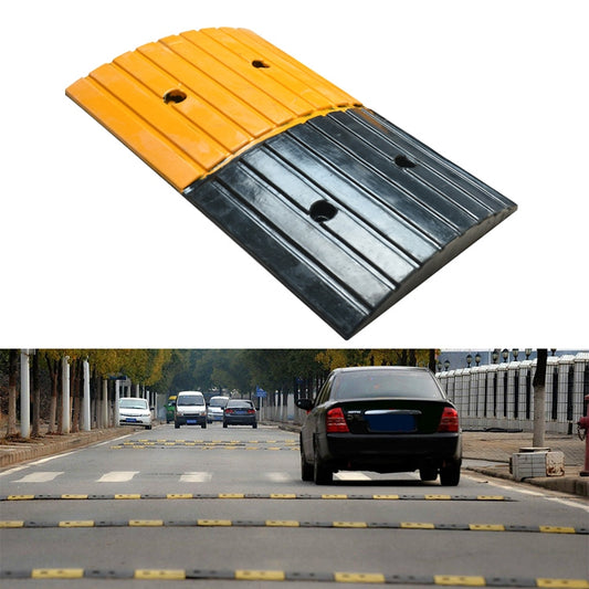 Strip Two-in-one Rubber Speed Bump, Size: 50x30x5cm - Speed Bumps by buy2fix | Online Shopping UK | buy2fix