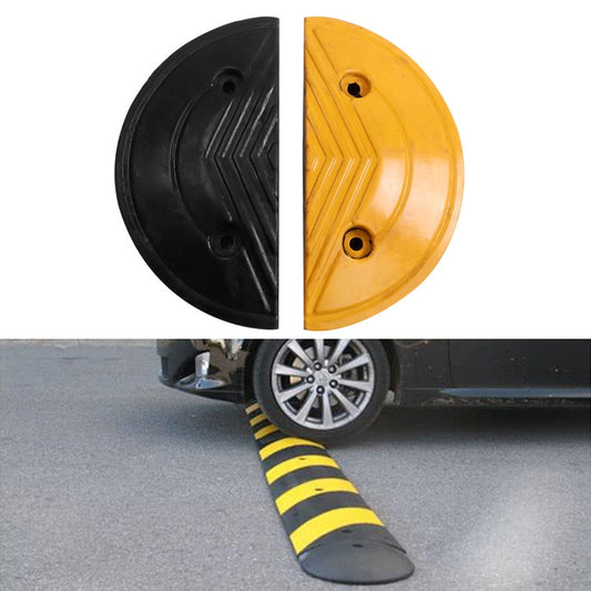 Pair Of Special Round Heads For Rubber Speed Bumps, Diameter: 40cm - Speed Bumps by buy2fix | Online Shopping UK | buy2fix
