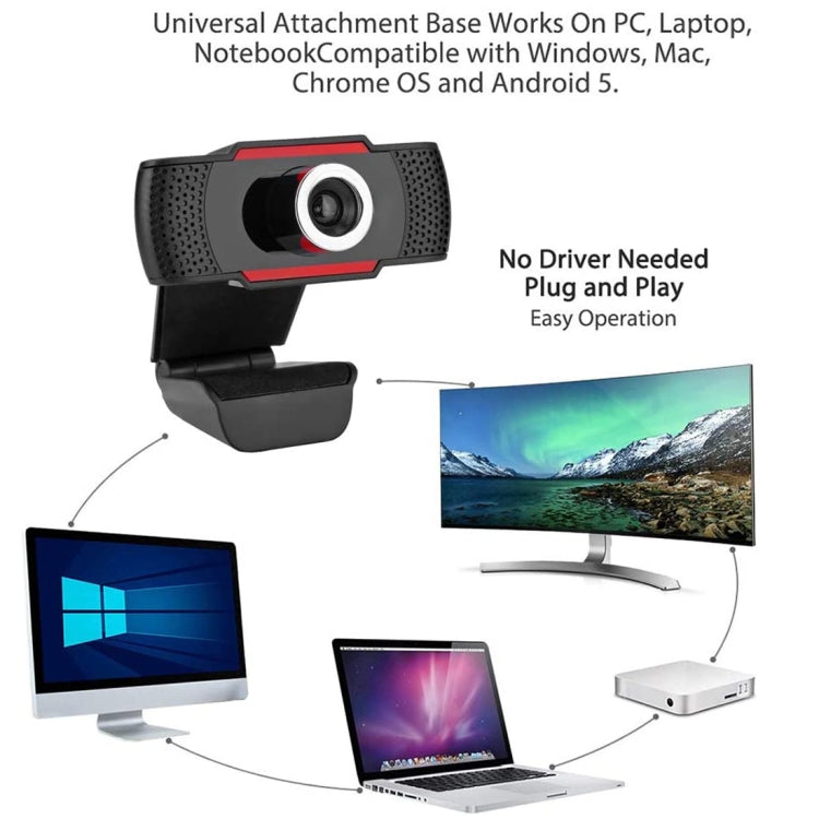 A720 720P USB Camera Webcam with Microphone -  by buy2fix | Online Shopping UK | buy2fix