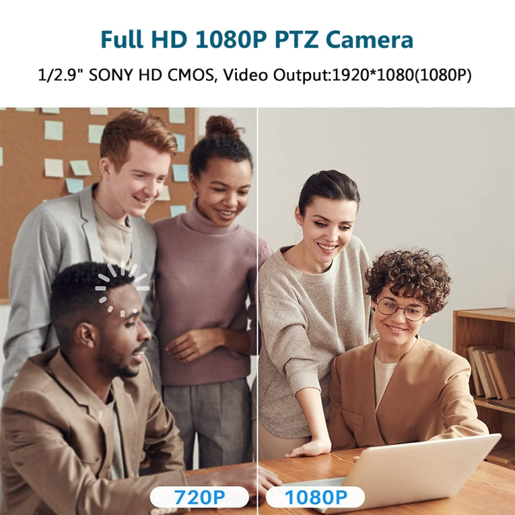 YANS YS-H23U USB HD 1080P 3X Zoom Wide-Angle Video Conference Camera with Remote Control, US Plug (Grey) - HD Camera by YANS | Online Shopping UK | buy2fix