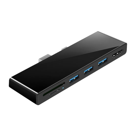 Rocketek SH768 6 in 1 USB 3.0 / HDMI / SD / TF HUB Adapter for Surface Pro 5 / 6 - USB 3.0 HUB by ROCKETEK | Online Shopping UK | buy2fix