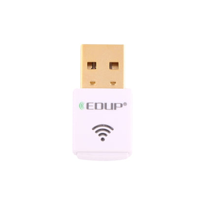 EDUP EP-AC1619 Mini Wireless USB 600Mbps 2.4G / 5.8Ghz 150M+433M Dual Band WiFi Network Card for Nootbook / Laptop / PC(White) - USB Network Adapter by EDUP | Online Shopping UK | buy2fix