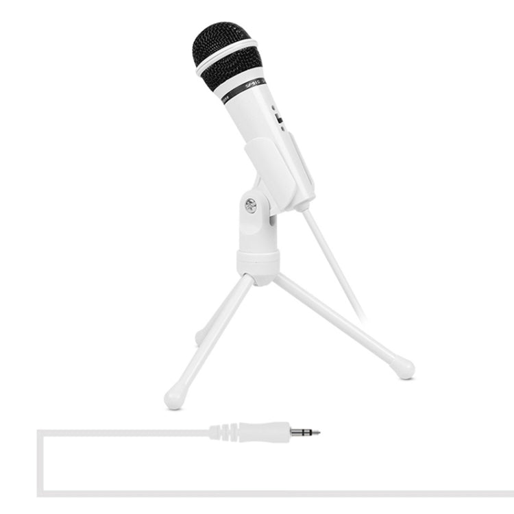 Yanmai SF-910 Professional Condenser Sound Recording Microphone with Tripod Holder, Cable Length: 2.0m, Compatible with PC and Mac for Live Broadcast Show, KTV, etc.(White) - Microphone by Yanmai | Online Shopping UK | buy2fix